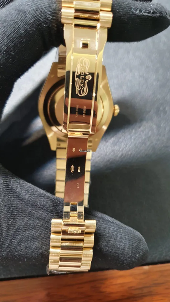 Rolex Day-Date II President II 218238 41mm Black Custom Diamond Bezel